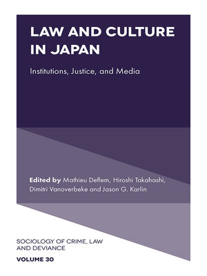 cover image of Law and Culture in Japan